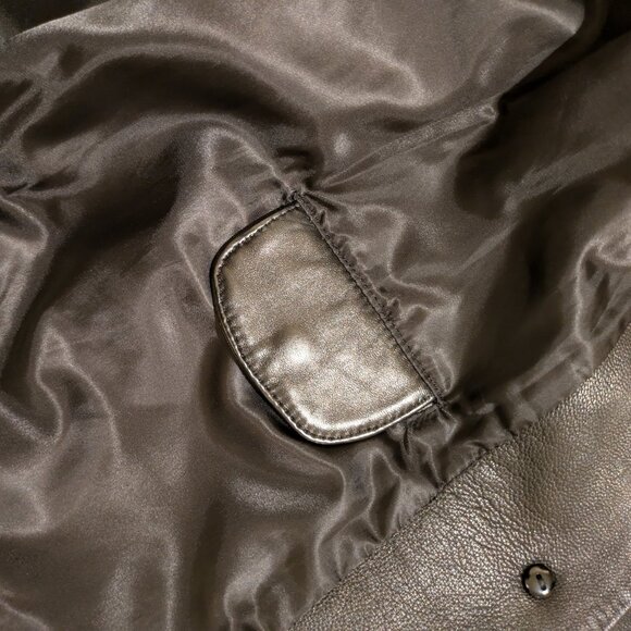 Black Leather Short Jacket - Picture 6 of 6